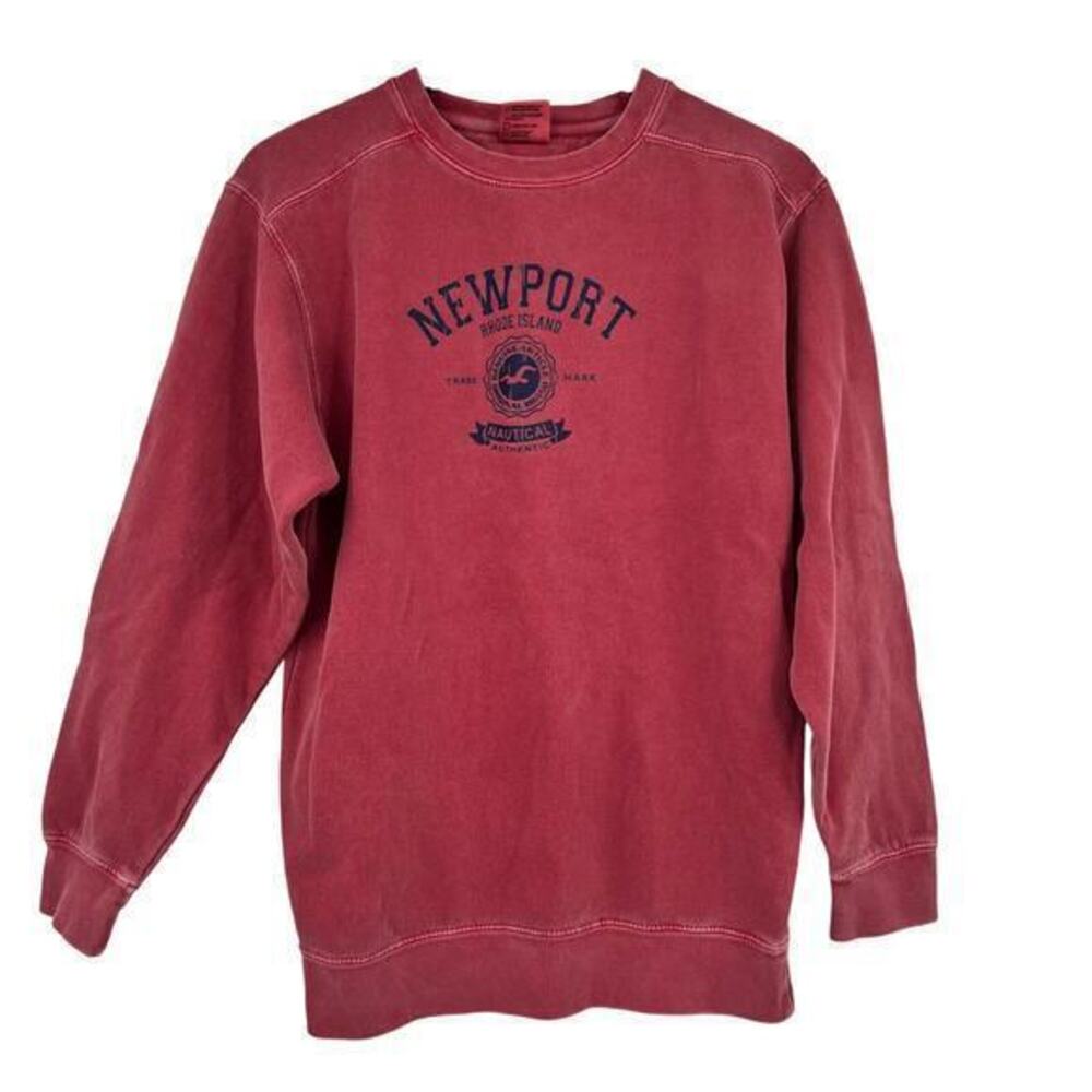 Comfort Colors Newport Rhode Island cape cod red pullover sweatshirt size small